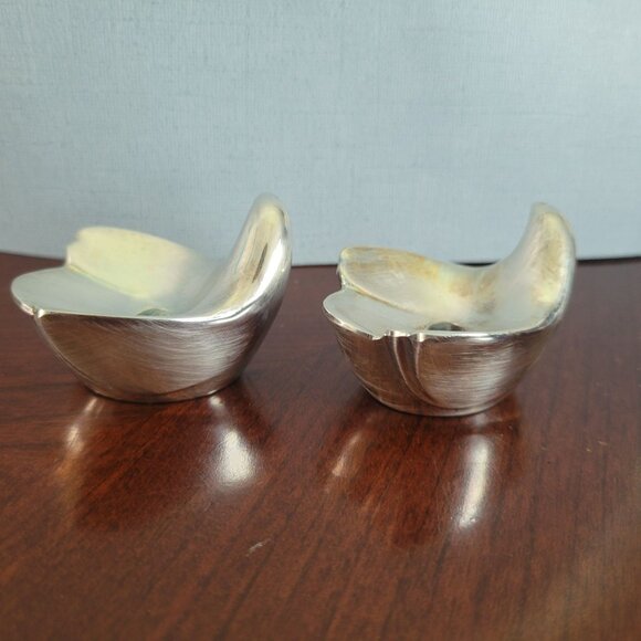 Dansk Design With Light Silver Tulip-Shaped Candle Holders - Picture 5 of 6